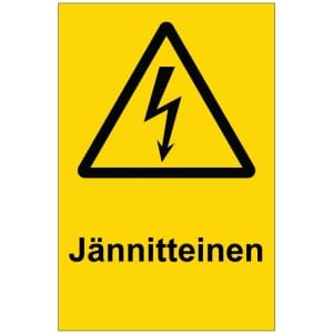 Jännitteinen sähköalan kilpi