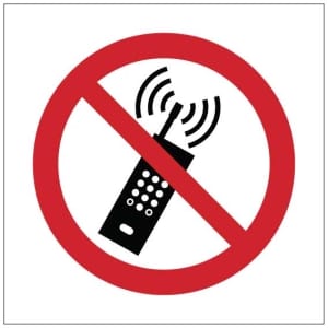 Kännykkäkielto kyltti