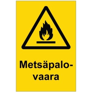Metsäpalovaara kyltti