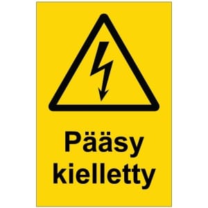 Pääsy kielletty sähköalan kilpi