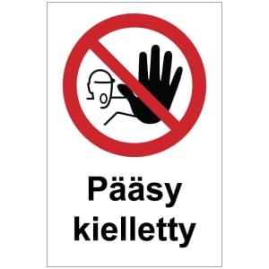 Pääsy kielletty magneettinen kieltomerkki