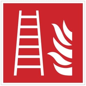 Pelastustikkaat kyltti