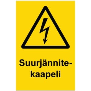 Suurjännitekaapeli sähköalan kilpi