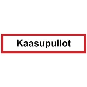Kaasupullot kyltti