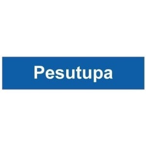 Pesutupa kyltti