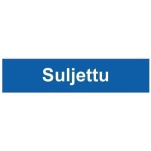 Suljettu kyltti