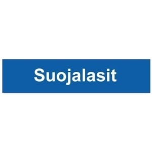 Suojalasit kyltti