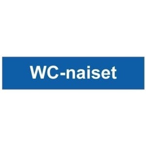 WC naiset kyltti