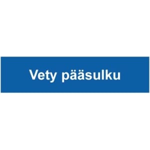 Vety pääsulku