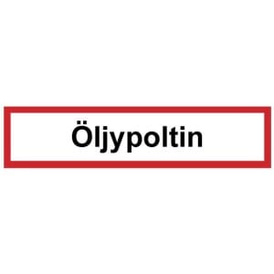 Öljypoltin kyltti