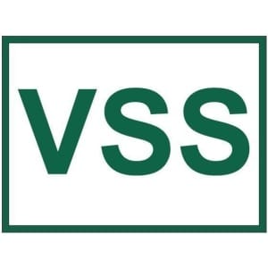 VSS valko-vihreä kyltti