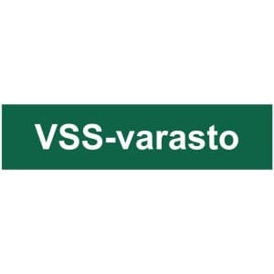 VSS-varasto -kyltti