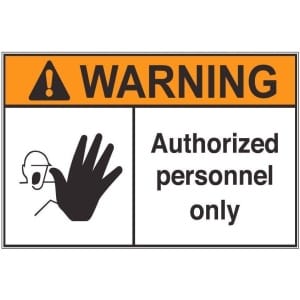 Authorized Personnel aw