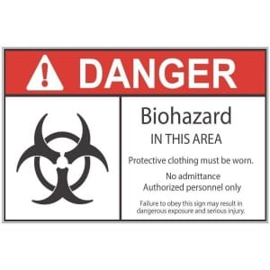 Biohazard Area ad