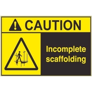 Incomplete Scaffolding ac