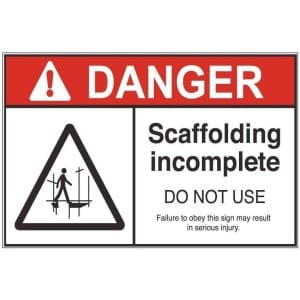 Incomplete Scaffolding 1 ad