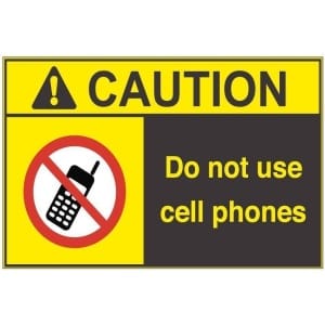 No Cell Phones ac