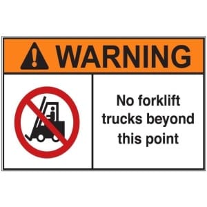 No Forklift Trucks aw