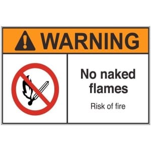 No Naked Flames aw
