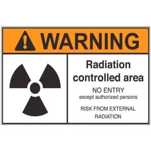 Radiation Controlled Area aw