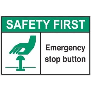 Emergency Stop Button sfa