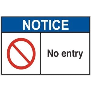 No Entry an