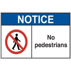 No Pedestrians an