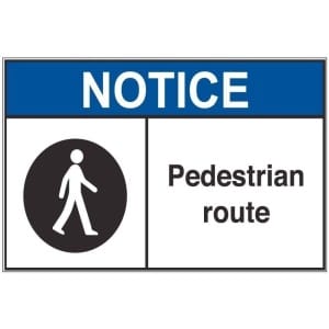 Pedestrian Route an