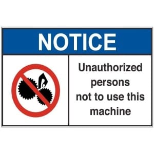 Unauthorized Not To Use an