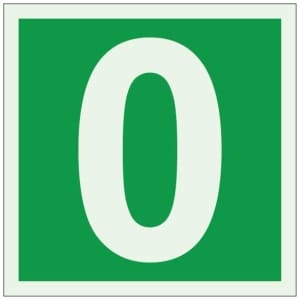 Numero 0 jälkivalaiseva opaste