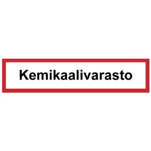 Kemikaalivarasto kyltti