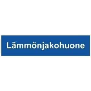 Lämmönjakohuone kyltti