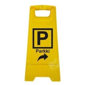 P Parkki muovinen A-teline