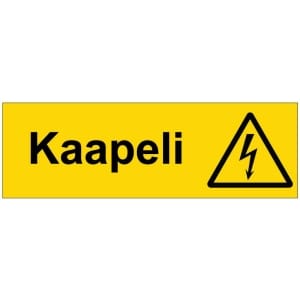 Kaapeli sähköalan kilpi