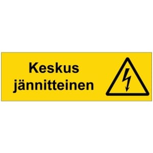 Keskus jännitteinen sähköalan kilpi