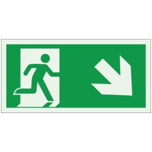 Poistumistie portaat alas oikea jälkivalaiseva opaste