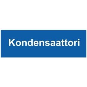 Kondensaattori kyltti