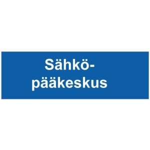 Sähköpääkeskus kyltti