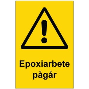 Epoxiarbete pågår kyltti