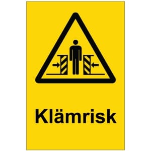 Klämrisk kyltti