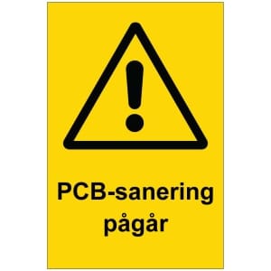 PCB-sanering pågår kyltti