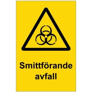 Smittförande avfall kyltti
