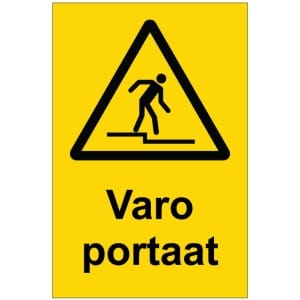 Varo portaat kyltti