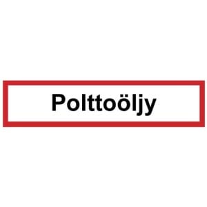 Polttoöljy kyltti