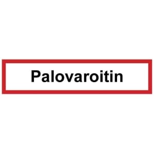 Palovaroitin kyltti