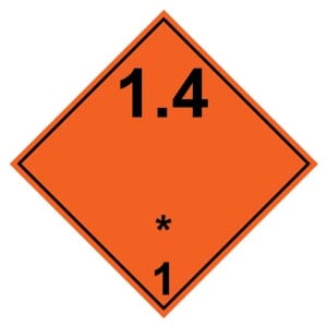 ADR 1.4 Räjähtävä kyltti