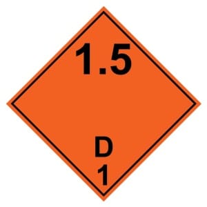 ADR 1.5 Räjähtävä kyltti