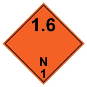 ADR 1.6 Räjähtävä kyltti