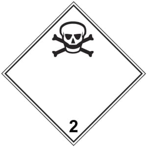 ADR 2 Myrkylliset kaasut kyltti