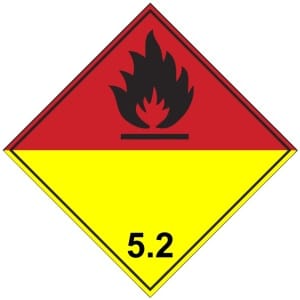 ADR 5.2 Orgaaniset peroksidit kyltti